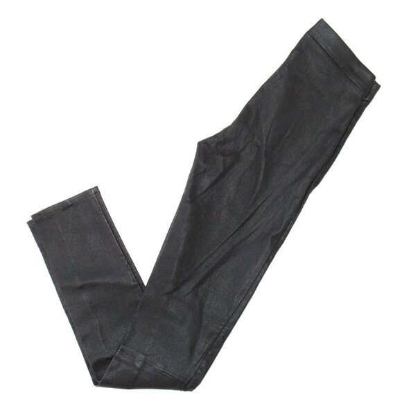 NWT J Brand Edita Leather Leggings in Black Stretch Pull-on Pants XS $948 - Picture 8 of 10